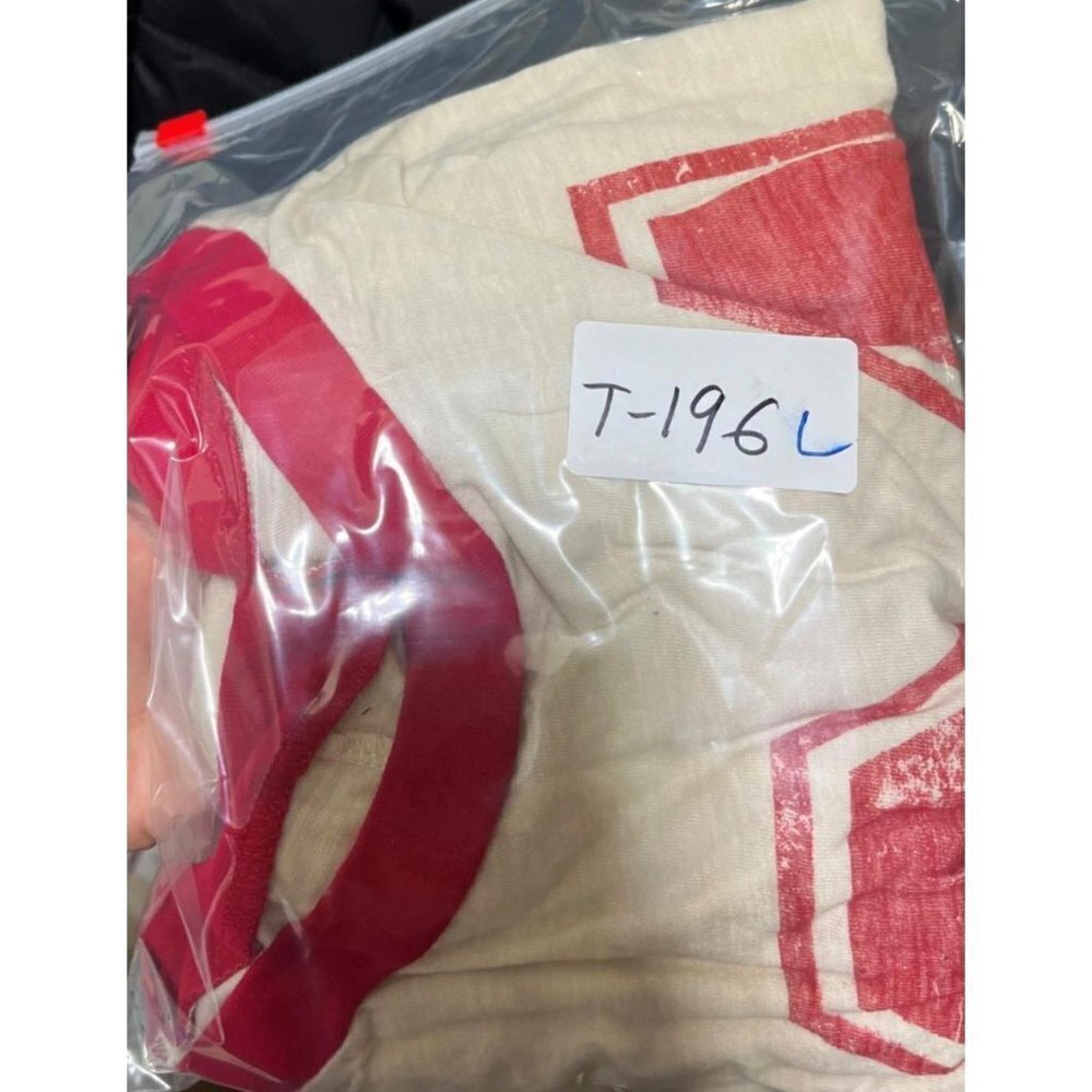 S Jersey-Type T-Shirt Kids Red Medium Tee Cotton 3/4 Sleeve Shirt Boys Girls' - Picture 6 of 11